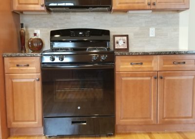 stained kitchen cabinets