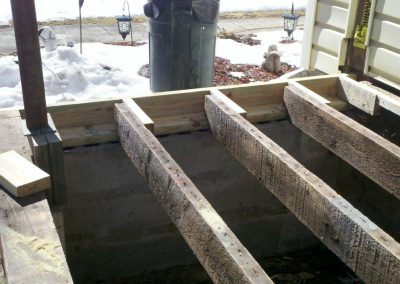 replace rotten rim joist and sill